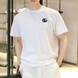 [가격문의][홍콩명품.Gucci] 구찌 25SS 로고 자수 반팔 티셔츠 (화이트), BM21056, JL, 홍콩명품의류,구매대행,온라인명품
