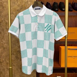 [가격문의][홍콩명품.LOUIS VUITTON] 루이비통 25SS 로고 다미에 카라 폴로 반팔 티셔츠 (2컬러), BM21063, S1F, 홍콩명품의류,구매대행,온라인명품