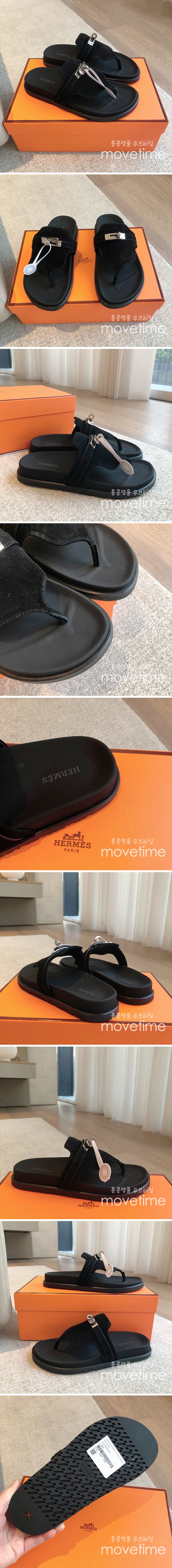 [홍콩명품.Hermes] 에르메스 25SS 로고 여성 ECLAIR 에클레어 샌들 슬리퍼 (블랙), SE5104, GHS, 명품스니커즈,운동화,구두,로퍼,하이탑,신발