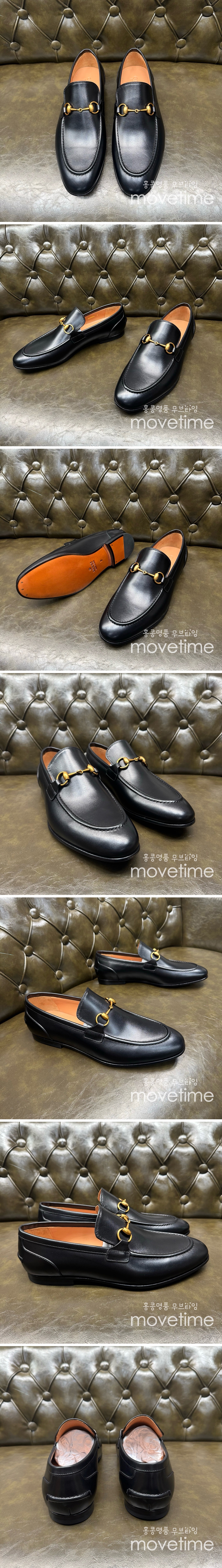 [홍콩명품.Gucci] 구찌 25SS 로고 레더 가죽 정장 구두 (블랙), SE5263, GHS, 명품스니커즈,운동화,구두,로퍼,하이탑,신발