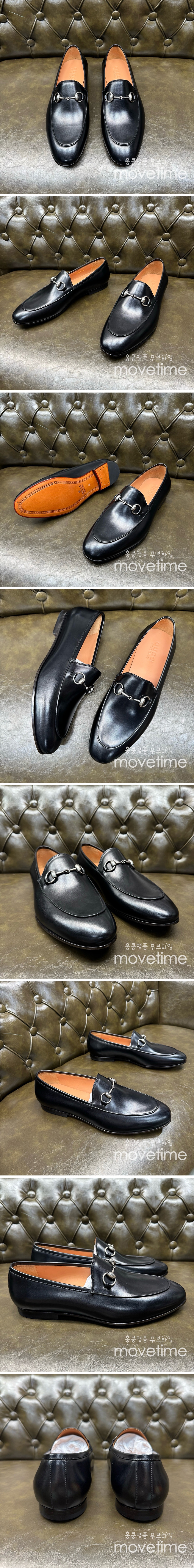 [홍콩명품.Gucci] 구찌 25SS 로고 레더 가죽 정장 구두 (블랙), SE5264, GHS, 명품스니커즈,운동화,구두,로퍼,하이탑,신발