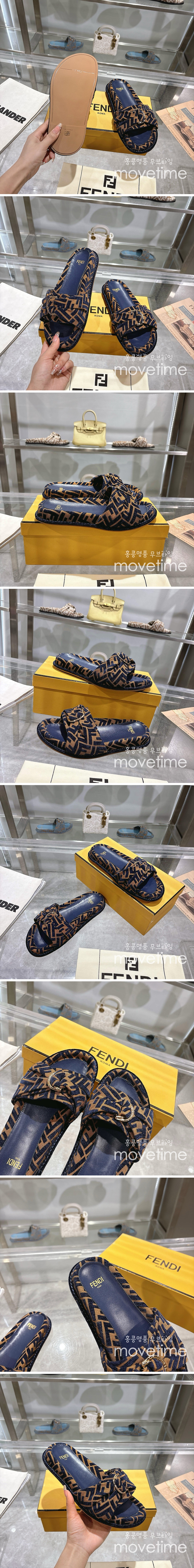 [홍콩명품,FENDI] 펜디 25SS 로고 남여 FF패턴 샌들 슬리퍼 (브라운), SE5284, GHS, 명품스니커즈,운동화,구두,로퍼,하이탑,신발