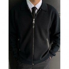 [명품레플리카.LOUIS VUITTON] 루이비통 25SS 로고 니트 봄버 자켓 1AH347 (블랙), BM21218, KB, 홍콩명품의류,구매대행,온라인명품