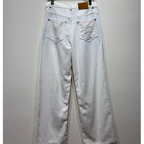 [명품레플리카.LOUIS VUITTON] 루이비통 25SS 로고 오버핏 데님 팬츠 진 청바지 (화이트), BM21234, KB, 홍콩명품의류,구매대행,온라인명품