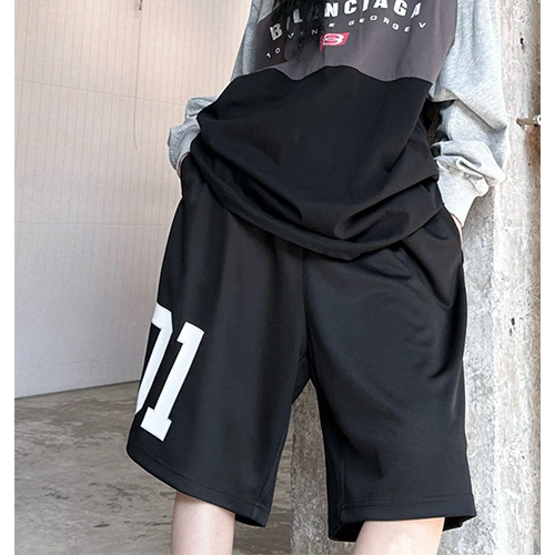 [홍콩명품.BALENCIAGA] 발렌시아가 25SS 로고 쇼츠 반바지 (블랙), BM21271, JL, 홍콩명품의류,구매대행,온라인명품