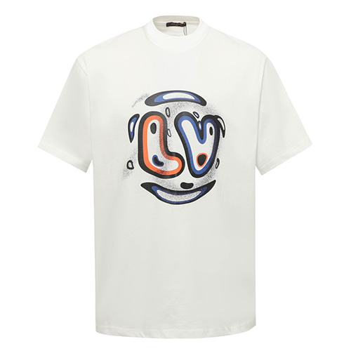 [홍콩명품.LOUIS VUITTON] 루이비통 25SS 로고 그래픽 프린트 반팔 티셔츠 (2컬러), BM21281, S1F, 명품레플리카,미러급,온라인쇼핑몰사이트