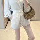 [홍콩명품.Gucci] 구찌 25SS 로고 여성 미니 쇼츠 반바지 핫팬츠 (화이트), BM21356, TBG, 명품레플리카,미러급,온라인쇼핑몰사이트