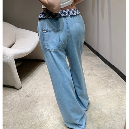 [홍콩명품,MIU MIU] 미우미우 25SS 로고 여성 오버핏 데님 팬츠 진 청바지, BM21363, TBG, 명품레플리카,미러급,온라인쇼핑몰사이트