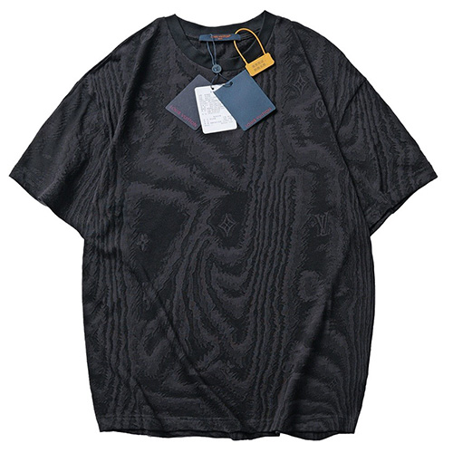 [홍콩명품.LOUIS VUITTON] 루이비통 25SS 로고 모노그램 반팔 티셔츠 (블랙), BM21443, JU, 명품레플리카,미러급,온라인쇼핑몰사이트