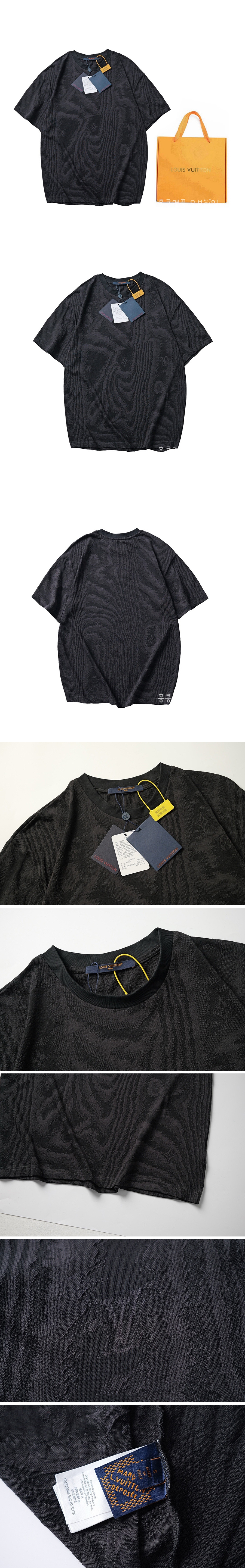 [홍콩명품.LOUIS VUITTON] 루이비통 25SS 로고 모노그램 반팔 티셔츠 (블랙), BM21443, JU, 명품레플리카,미러급,온라인쇼핑몰사이트