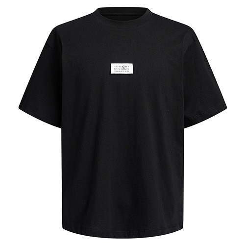[홍콩명품.Maison Margiela] 메종마르지엘라 25SS 로고 반팔 티셔츠 (블랙), BM21450, JU, 명품레플리카,미러급,온라인쇼핑몰사이트