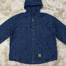 [홍콩명품.LOUIS VUITTON] 루이비통 25SS 로고 모노그램 데님 후드 집업 자켓 + 데님 팬츠 진 청바지 상하의 세트, BM21469, JU, 명품레플리카,미러급,온라인쇼핑몰사이트