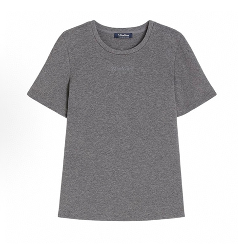 [홍콩명품.Max Mara] 막스마라 25SS 로고 자수 여성 반팔 티셔츠 (그레이), BM21500, JU, 명품레플리카,미러급,온라인쇼핑몰사이트