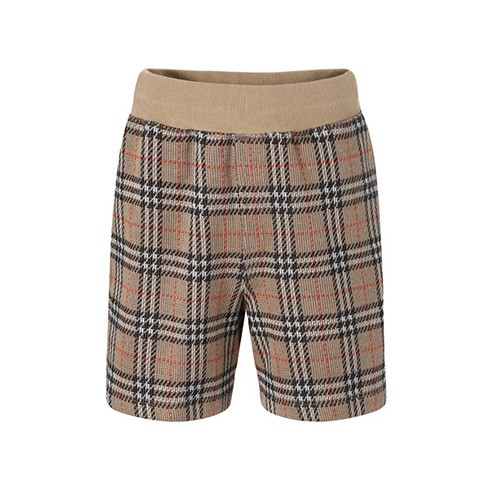 [홍콩명품.Burberry] 버버리 25SS 로고 체크패턴 울 쇼츠 반바지 (카라멜), BM21607, JU, 명품레플리카,미러급,온라인쇼핑몰사이트