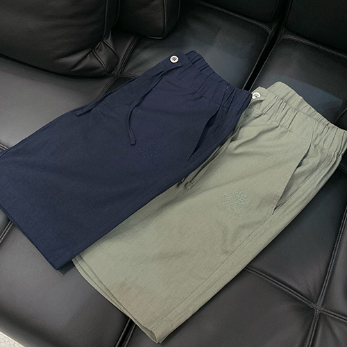 [홍콩명품.Loro Piana] 로로피아나 25SS 로고 자수 린넨 쇼츠 반바지 (2컬러), BM21611, JU, 명품레플리카,미러급,온라인쇼핑몰사이트