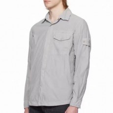 [홍콩명품.Stone Island] 스톤아일랜드 25SS 로고 탈부착 남방 셔츠 (그레이), BM21623, X2, 홍콩명품가방,명품쇼핑몰,크로스백,핸드백,구매대행