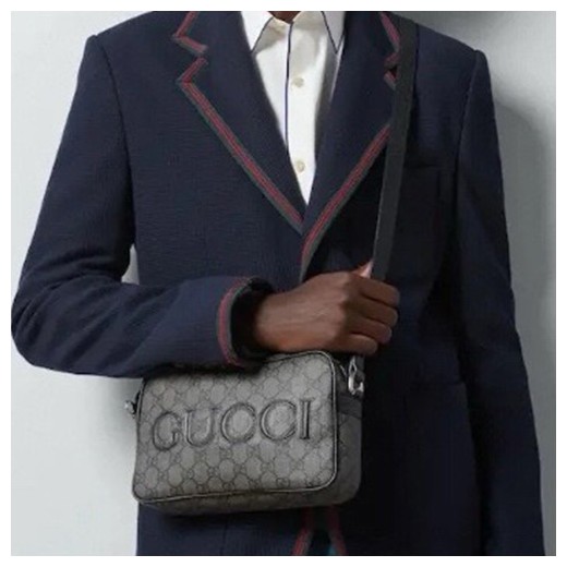 [홍콩명품.Gucci] 구찌 25SS 로고 슈프림 미니 숄더백 그레이블랙 768391, BGM5051, GU2, 홍콩명품가방,명품쇼핑몰,크로스백,핸드백,구매대행