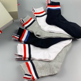[홍콩명품.THOME BROWNE] 톰브라운 25SS 로고 명품 브랜드 모음 선물용 양말 종아리양말 롱삭스 6종, ET3105, NNT, 홍콩명품의류,구매대행,온라인명품