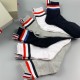 [홍콩명품.THOME BROWNE] 톰브라운 25SS 로고 명품 브랜드 모음 선물용 양말 종아리양말 롱삭스 6종, ET3105, NNT, 홍콩명품의류,구매대행,온라인명품
