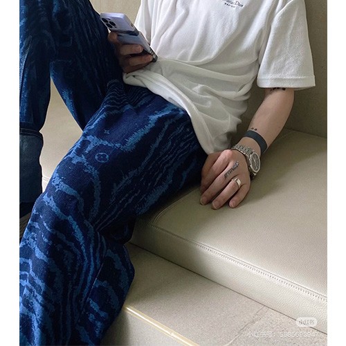 [홍콩명품.LOUIS VUITTON] 루이비통 25SS 로고 패턴 데님 팬츠 진 청바지, BM21706, JL, 레플리카의류,미러급사이트