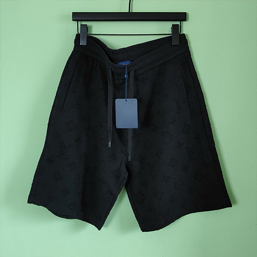[홍콩명품.LOUIS VUITTON] 루이비통 25SS 로고 모노그램 쇼츠 반바지 (블랙), BM21711, JL, 레플리카의류,미러급사이트
