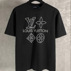 [홍콩명품.LOUIS VUITTON] 루이비통 25SS 로고 모노그램 반팔 티셔츠 (블랙), BM21729, S1F, 레플리카의류,미러급사이트