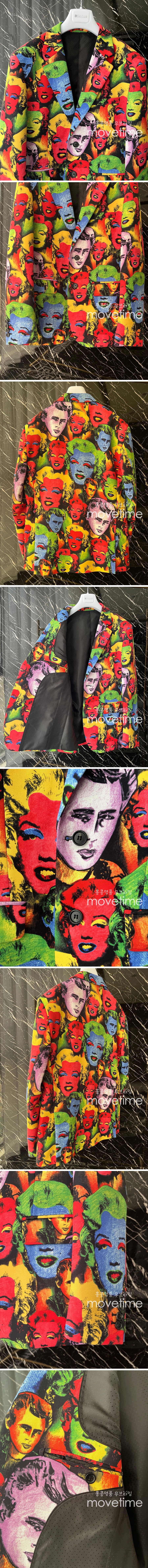 [홍콩명품.PHILIPP PLEIN] 필립플레인 25SS 로고 그래픽 패턴 정장 수트 자켓 (블랙), BM21755, SAM, 레플리카의류,미러급사이트