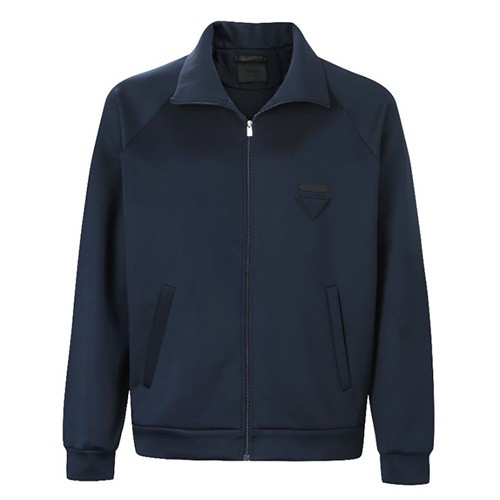 [홍콩명품,PRADA] 프라다 25SS 로고 울 집업 자켓 + 팬츠 바지 상하의 세트 (네이비), BM21765, JU, 레플리카의류,미러급사이트