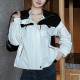 [홍콩명품,PRADA] 프라다 25SS 삼각로고 여성 후드 바람막이 자켓 (블랙-화이트), BM21799, COCO, 레플리카의류,미러급사이트