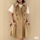 [가격문의][홍콩명품.LOUIS VUITTON] 루이비통 25SS 로고 여성 벨티드 슬리브리스 원피스 (베이지), BM21810, COCO, 레플리카의류,미러급사이트