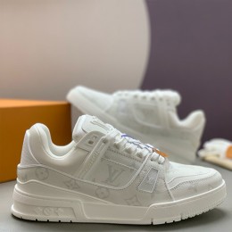 [가격문의][홍콩명품.LOUIS VUITTON] 루이비통 25SS 로고 모노그램 트레이너 스니커즈 운동화 (화이트), SE5340, PMD, 명품스니커즈,운동화,구두,로퍼,하이탑,신발