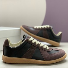 [가격문의][홍콩명품.Maison Margiela] 메종마르지엘라 25SS 로고 남여 레더 가죽 스니커즈 운동화 (브라운), SE5354, PMD, 명품스니커즈,운동화,구두,로퍼,하이탑,신발