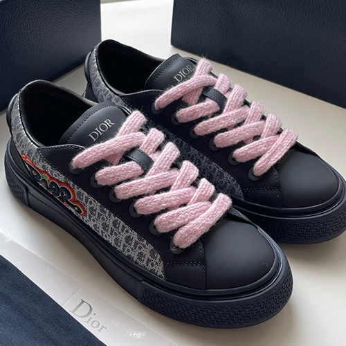 [홍콩명품,Christian Dior] 디올 25SS 로고 오블리크 레더 가죽 스니커즈 운동화 (2컬러), SE5375, ALW, 명품스니커즈,운동화,구두,로퍼,하이탑,신발