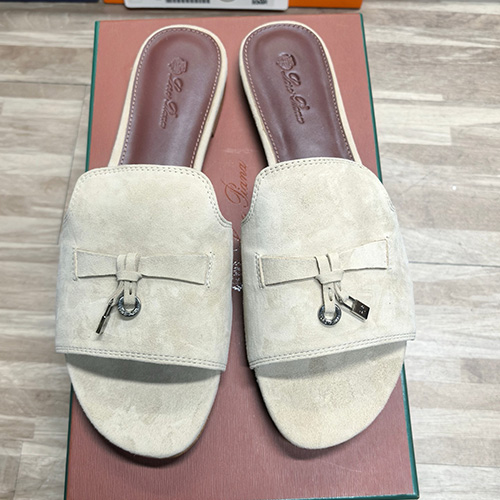 [홍콩명품.Hermes] 에르메스 25SS 로고 여성 레더 가죽 샌들 슬리퍼 (아이보리), SE5405, ALW, 명품스니커즈,운동화,구두,로퍼,하이탑,신발