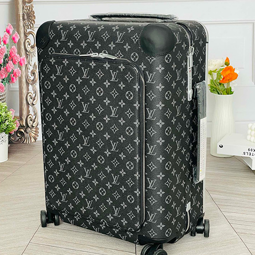 [홍콩명품.LOUIS VUITTON] 루이비통 25SS 로고 모노그램 레더 호라이즌55 캐리어 (블랙), CR135, B4, 홍콩명품쇼핑몰,무브타임,악세사리,잡화,생활용품