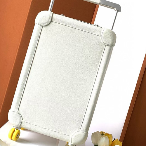 [홍콩명품.Hermes] 에르메스 25SS 로고 레더 20사이즈 캐리어 (화이트), CR150, B4, 명품레플리카, 캐리어, 여행가방 투어