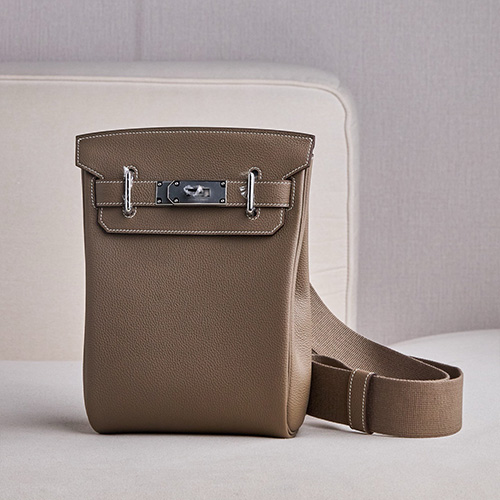 [홍콩명품.Hermes] 에르메스 25SS 로고 Hac a dos 18 토트백 크로스백 (브라운-은장), BGM5058, BDA, 홍콩명품가방,명품쇼핑몰,크로스백,핸드백,구매대행