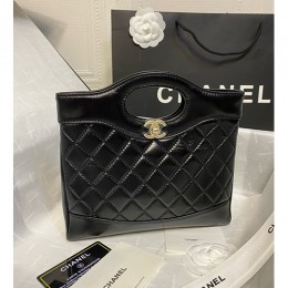 [홍콩명품.CHANEL] 샤넬 25SS 로고 카프스킨 미니 샤넬 31백 토트백 겸 금장체인 숄더백 크로스백 AS4133 (블랙-금장), BGM5115, BDA, 홍콩명품가방,명품쇼핑몰,크로스백,핸드백,구매대행