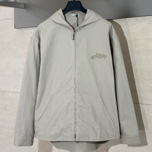 [홍콩명품,Christian Dior] 디올 25SS 로고 자수 후드 바람막이 자켓 (2컬러), BM21833, KB, 레플리카의류,미러급사이트