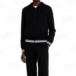 [홍콩명품.Gucci] 구찌 25SS 로고 후두 집업 자켓 + 조거 팬츠 바지 상하의 세트 (블랙), BM21842, KB, 레플리카의류,미러급사이트