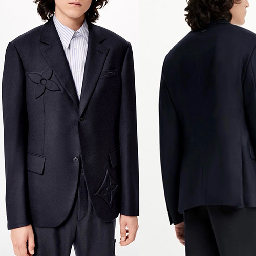 [홍콩명품.LOUIS VUITTON] 루이비통 25SS 로고 모노그램 정장 수트 자켓 (블랙), BM21855, KB, 레플리카의류,미러급사이트