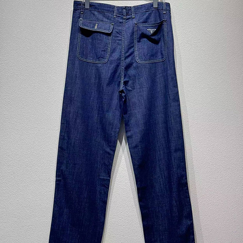 [홍콩명품,PRADA] 프라다 25SS 로고 데님 팬츠 진 청바지, BM21881, KB, 레플리카의류,미러급사이트