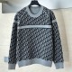 [홍콩명품,Christian Dior] 디올 25SS 로고 오블리크 리버서블 니트 스웨터 (그레이), BM21887, KB, 레플리카의류,미러급사이트