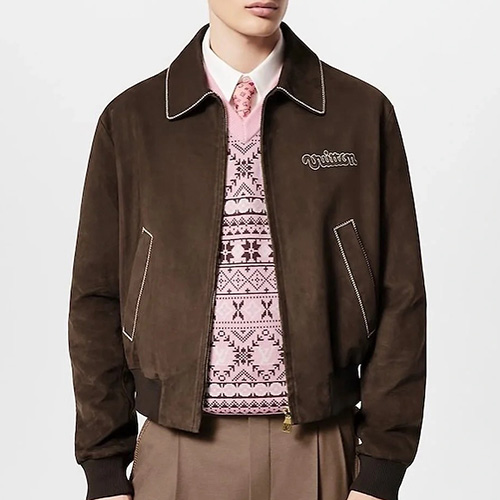 [홍콩명품.LOUIS VUITTON] 루이비통 25SS 로고 레더 가죽 바시티 자켓 1AFPWA (2컬러), BM21919, KB, 레플리카의류,미러급사이트