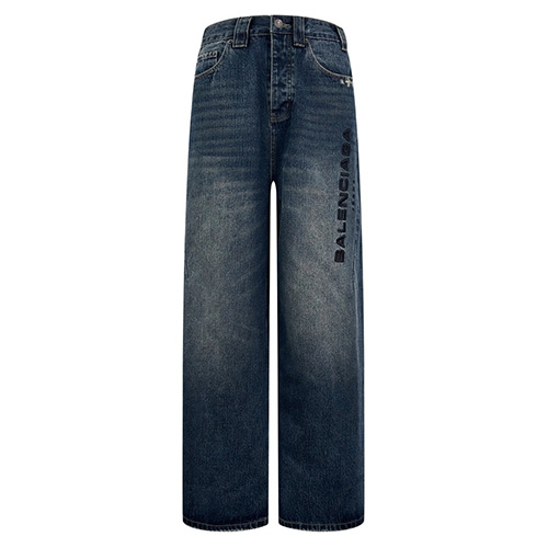 [홍콩명품.BALENCIAGA] 발렌시아가 25SS 로고 자수 데님 팬츠 진 청바지, BM21932, JL, 레플리카의류,미러급사이트