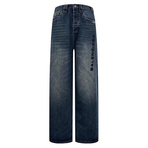[홍콩명품.BALENCIAGA] 발렌시아가 25SS 로고 자수 데님 팬츠 진 청바지, BM21932, JL, 레플리카의류,미러급사이트