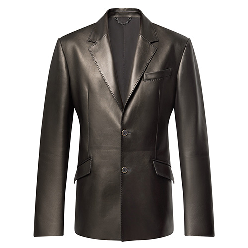 [홍콩명품.LOUIS VUITTON] 루이비통 25SS 로고 레더 가죽 정장 자켓 (브라운), BM21939, TOM, 레플리카의류,미러급사이트