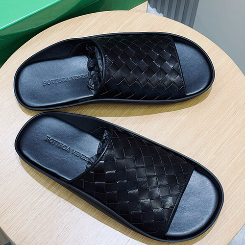 [홍콩명품.BOTTEGA VENETA] 보테가베네타 25SS 로고 인트레치아토 레더 가죽 슬리퍼 (블랙), SE5429, S3, 명품스니커즈,운동화,구두,로퍼,하이탑,신발
