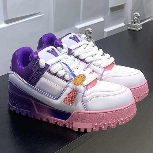 [홍콩명품.LOUIS VUITTON] 루이비통 25SS 로고 여성 트레이너 MAXI 스니커즈 운동화 (퍼플), SE5458, S3, 명품스니커즈,운동화,구두,로퍼,하이탑,신발