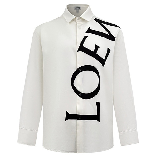 [홍콩명품.LOEWE] 로에베 25SS 로고 프린트 남방 셔츠 (화이트), BM22038, KK, 레플리카의류,미러급사이트